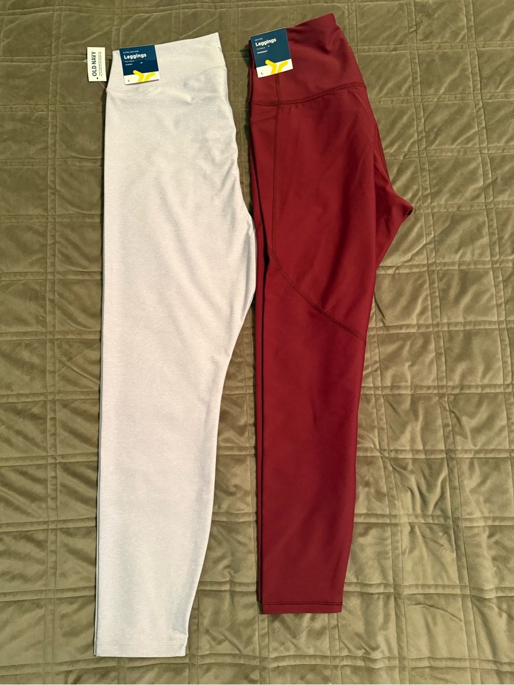 Old Navy Burgundy and Light Purple Leggings - Pack of 2